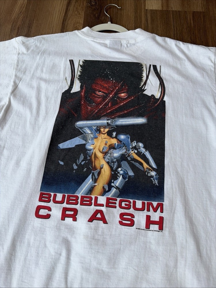 Vintage 90s Bubblegum Crisis Bubblegum Crash T Shirt Fashion Victim Anime Sz XL