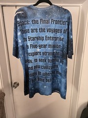 An Officially Licensed Shirt Features Dye Sublimation Print In A Size 2xl