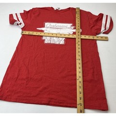 LAT Apparel Garkansas Graphic T-Shirt Mens Medium Red Excellent Fishing Arkansas
