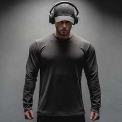 1-4 Pack Men’s Long Sleeve t-shirt Muscle Fit T-Shirt Gym Clothes Warm Winter