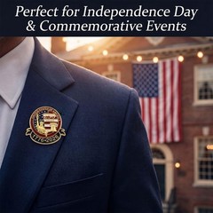 10 Pack 250th Anniversary USA Lapel Pins, 250 Anniversary America Merchandise…