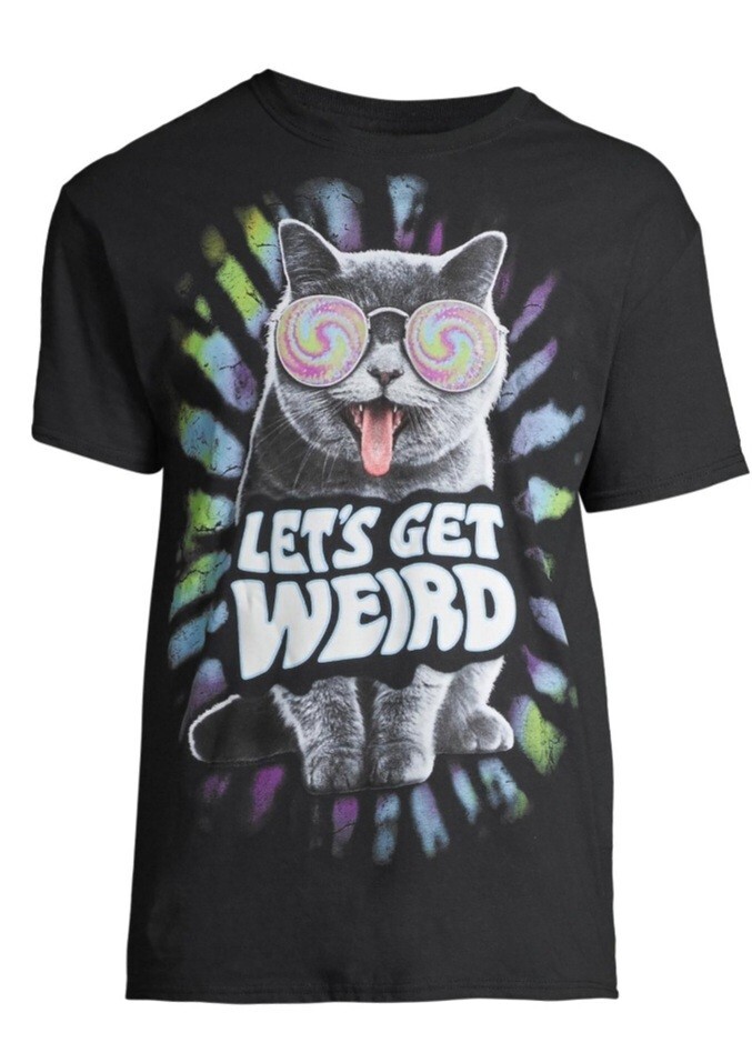 New Mens Lets Get Weird Tshirt Size S(34-36)