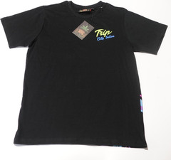 NWT Trip City Sativa Mens Size L AOP Graphic Print New Black Colorful California