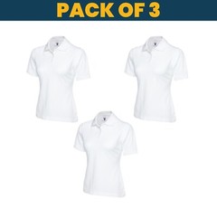 Pack of 3 & 5 Uneek Ladies Classic Polo shirt MULTI PACK workwear top UC106