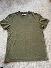 american giant t shirt M Green Fitted Thick Cotton