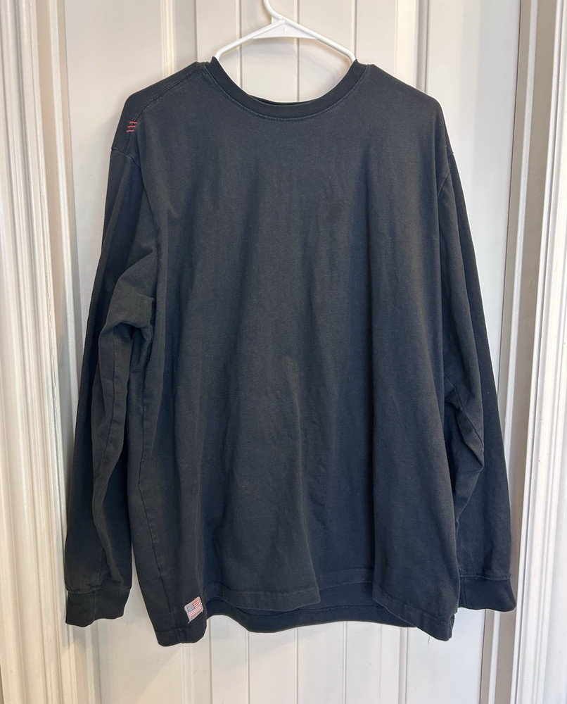 Ariat FR Men’s XL Black Crewneck Long Sleeve Skull Graphic Logo T-Shirt
