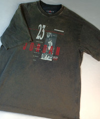 Nike Air Jordan Reissue Graphic T-Shirt Black Red & White Men’s Sz M