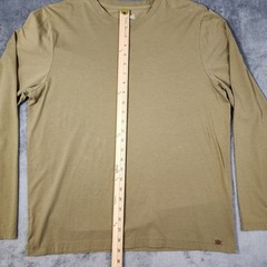 Rhone Men’s Large Reign Long Sleeve Performance T Shirt Gold Fusion Anti Odor