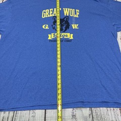 NWT Great Wolf Lodge Shirt Mens 4XL Blue Texas Gulf Coast 50/50 CottonPoly Blend