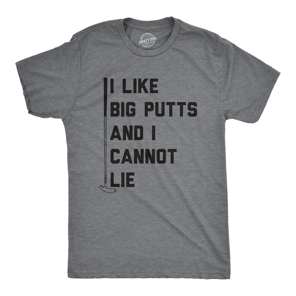 Mens I Like Big Putts and I Cannot Lie T Shirt Funny Golf Sports Graphic Novelty