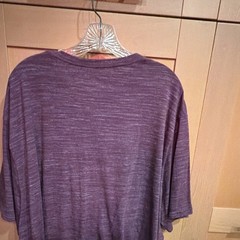 Harbor Bay Men’s 3XL Big & Tall Purple Heathered Pocket T-Shirt Crew Neck