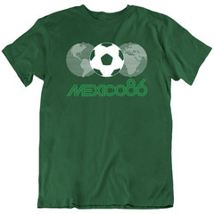Mexico 86 Football World Soccer Sports 1986 Retro T-Shirt Tee Gift New