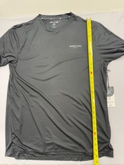Kenneth Cole Mens Black Long Sleeve Active T-Shirt L Reflective Wicking