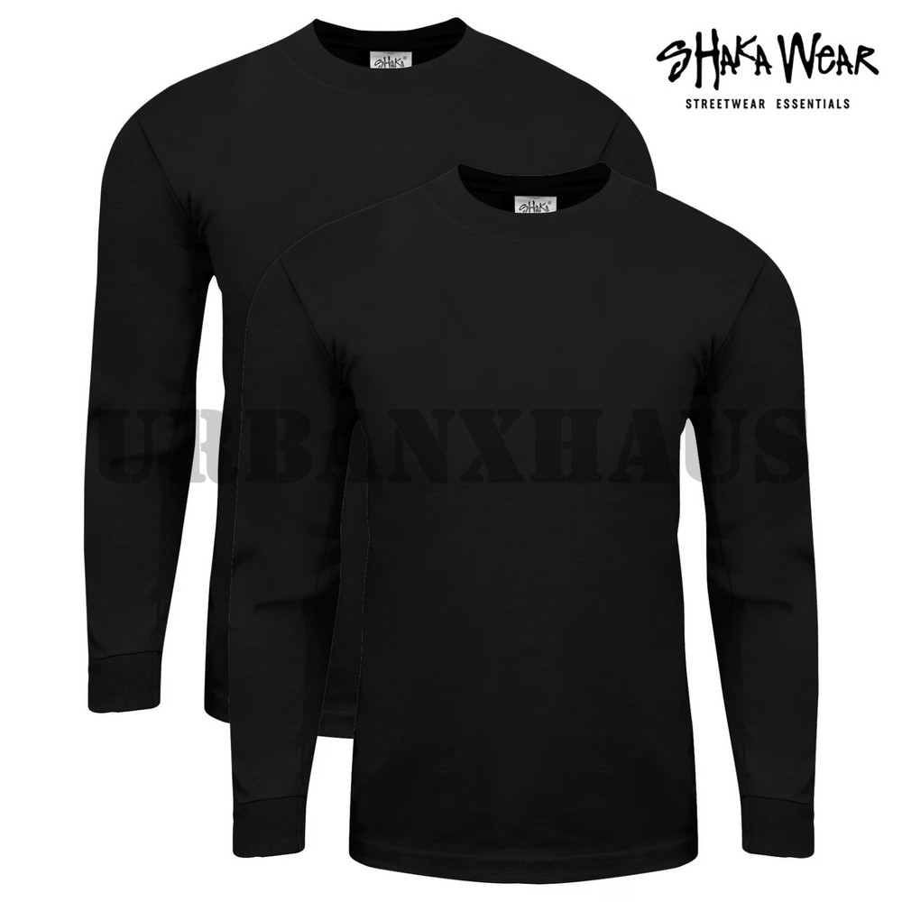 2 pcs *SHAKA WEAR Long Sleeve Super Max Heavyweight T-shirt