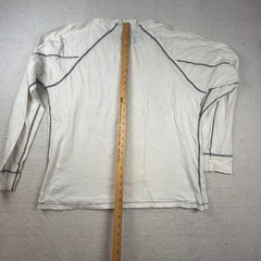 American Rag Mens XL Off White T-Shirt Lion Crest 1984 Y2k distressed SPOTS