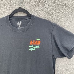 A-Lab Everything Ends Tee Men Medium Black Live While U Can Graphic Thick Cotton