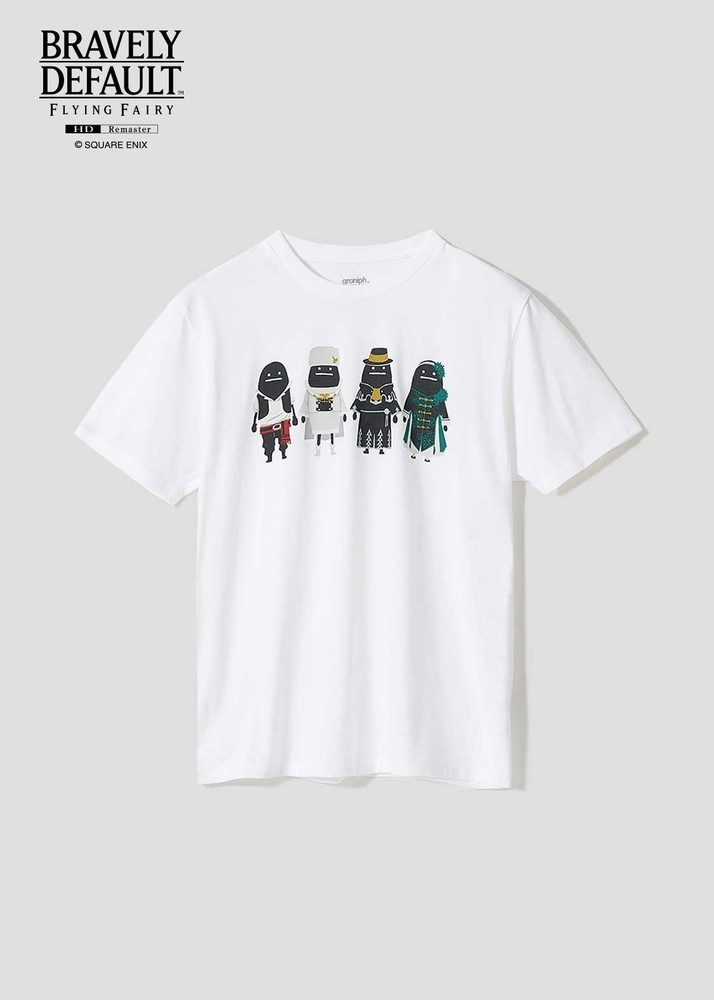 [Graniph]Bravely Default / Octopath Traveler Brave Shadow | White T-Shirt SS-XXL