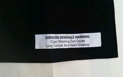 CAPTAIN BLACK TOBACCO SMOKING CIGAR CIGARETTE T SHIRT SZ SMALL