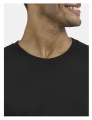 ATHLETIC WORKS Men’s L (42-44) Cotton Tee Short Sleeve Loose Fit • Rich Black