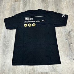 YRN Migos Drop Zone Official Apparel Black Graphic T Shirt Mens Medium
