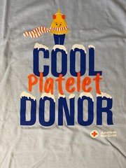 American Red Cross Cool Platelet Donor Christmas 2024 XL Long-Sleeve T-Shirt