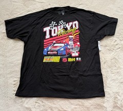 Hello Kitty Tokyo Racing Tshirt Mens 2XL 50/52 Graphic Print Black Sanrio