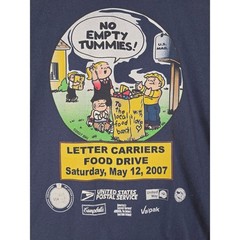 VTG 2007 USPS Letter Carriers Food Drive T Shirt XL Family Circus Made in USA