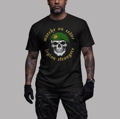 French Foreign Legion T-Shirt Legion Etrangere France Army Military Skull Tee