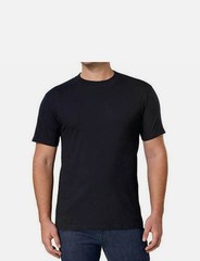 NEW 6 pack of Kirkland T Shirts men’s BLACK Crew Neck 100% Cotton Tees PICK SIZE