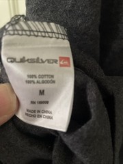 New Quiksilver Tank Top Gym Workout Running Street Style Men’s Shirt Size M Gray