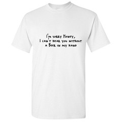 Beer Hand Sarcastic Drinking Humor Graphic Gift Idea Cool Funny Novelty T-Shirt