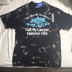 MARKET Graphic Bleach Wash Men’s Black Short Sleeve T-Shirt Size XL