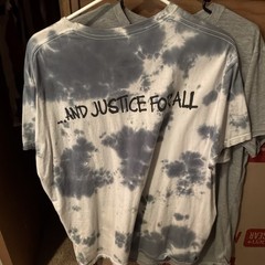 Metallica …And Justice For All Tie-Dye Graphic Logo Tee White/Gray Men’s XL