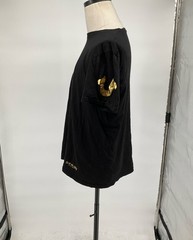 True Religion Black & Metallic Gold Graphic Crewneck T-Shirt Size L