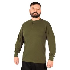 Rothco Olive Drab Long Sleeve Henley T-Shirt 21025 – XL
