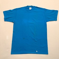 Vintage Cal Cru Blanks Adult XL Blue Short Sleeve 50/50 T-Shirts Lot of 2 NOS -2