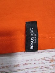 ROKU STUDIO Orange Graphic T-Shirt Winged Eye Rhinestone Streetwear T-Shirt 2XL