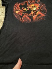 Lot of 3 Hazbin Hotel Alastor and Nifty Shirts Fitted Medium Women ONE FLAW
