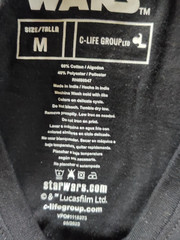 Star Wars Black T-shirt Size Medium C-Life Group Ltd Chewie, Luke, Darth Vador