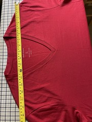 Armani Exchange T-shirt Mens L Made In Peru Cotton Red NWT $30