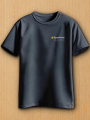 Spyderco Clip/Carry T-Shirt 2XL Heather Navy 65% Polyester 35% Cotton Material