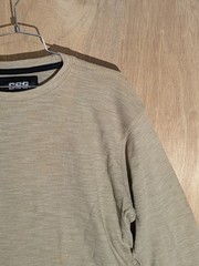 CSG thermal shirt mens size 2XL crew neck long sleeve tan