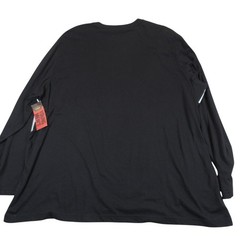 New Foundry Supply Co Mens T Shirt 3XL Black Red White Striped Cotton Polyester