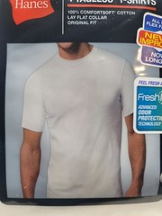 Hanes Men’s M Tagless Cotton T-Shirts Comfortsoft Cool Comfort 4 Pack New