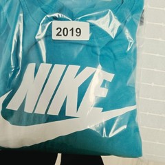 Nike Mens Graphic Tee Teal Blue White Logo Swoosh T-Shirt XL Sports Active Gym