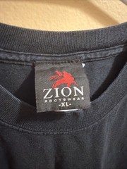 Zion Rootswear Men’s T-Shirt Bob Marley 2004 Size XL Black