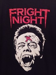 Fright Night XL Black T-Shirt Shirt Fruit of the Loom Vampire Horror Movie