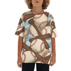 Short-sleeved t-shirt with a loose fit, easy to wear.