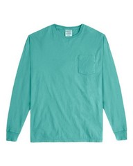 ComfortWash by Hanes Unisex Garment-Dyed Long Sleeve T-Shirt With a Pocket – GDH