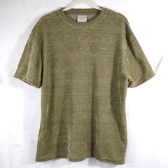 Massive Luxury Soft Touch Chenille Knit Men’s Short Sleeve Shirt Size Large